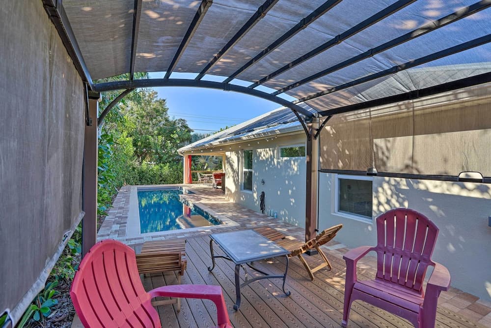 Chic Cocoa Beach Oasis w/ Pool - Steps to Shore!