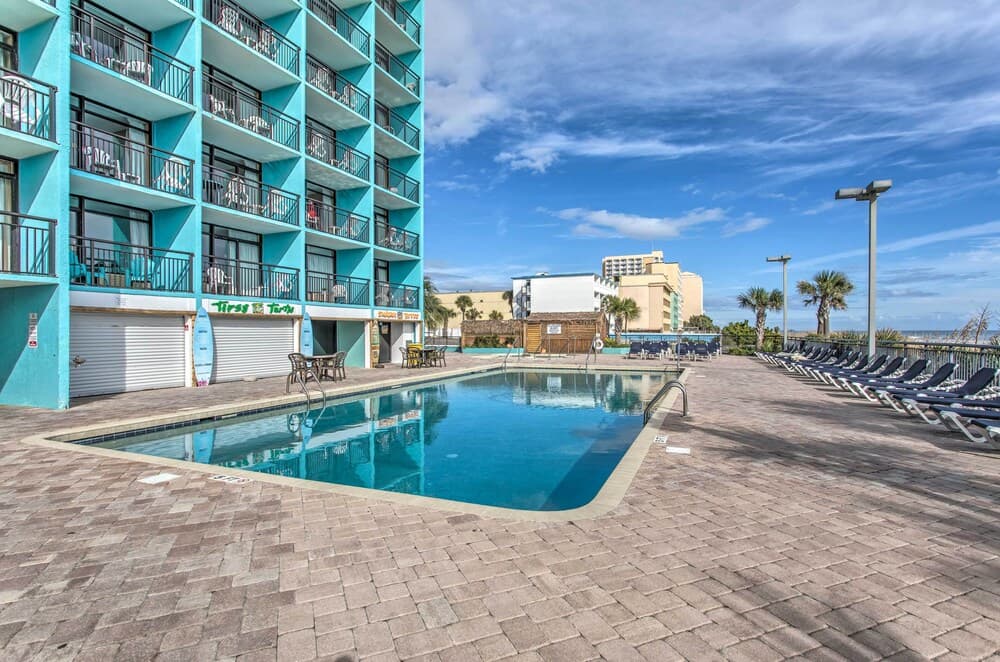 Oceanfront Balcony: Resort Condo in Myrtle Beach