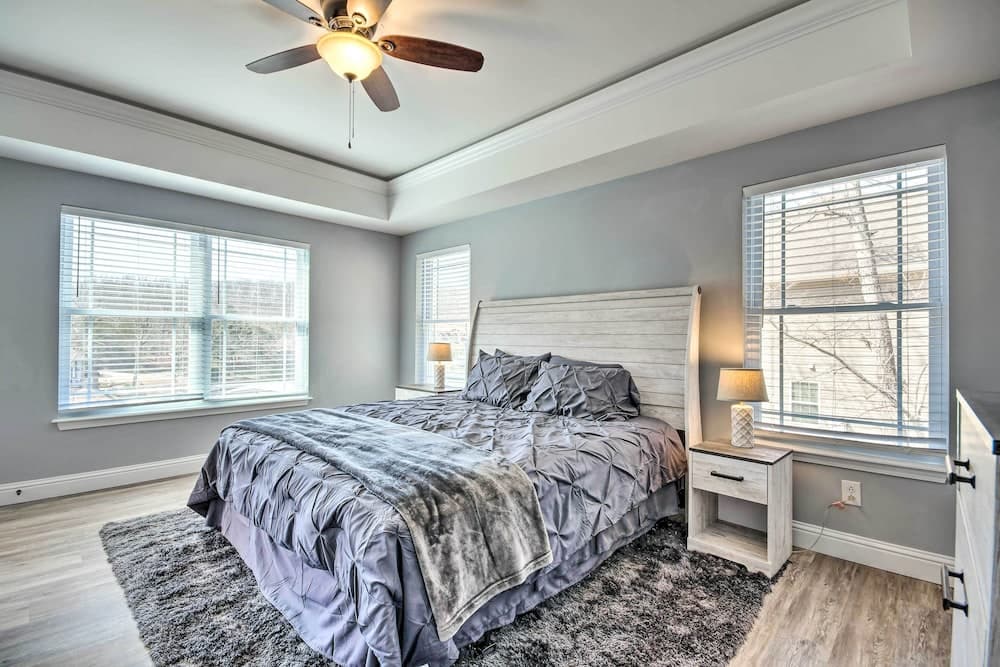 Dock & Fire Pit: Lakefront Rocky Mount Home!