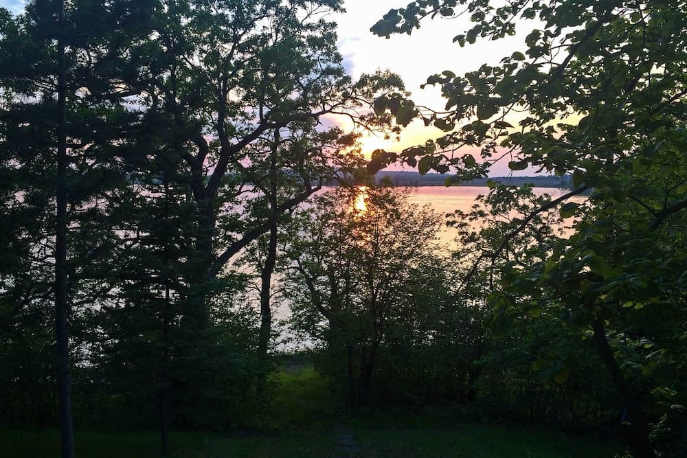 Lakeview 10-acre Kimball Cabin w/ Private Beach!