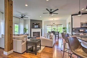 Sleek Waveland Abode w/ Patio, Walk to Beach!