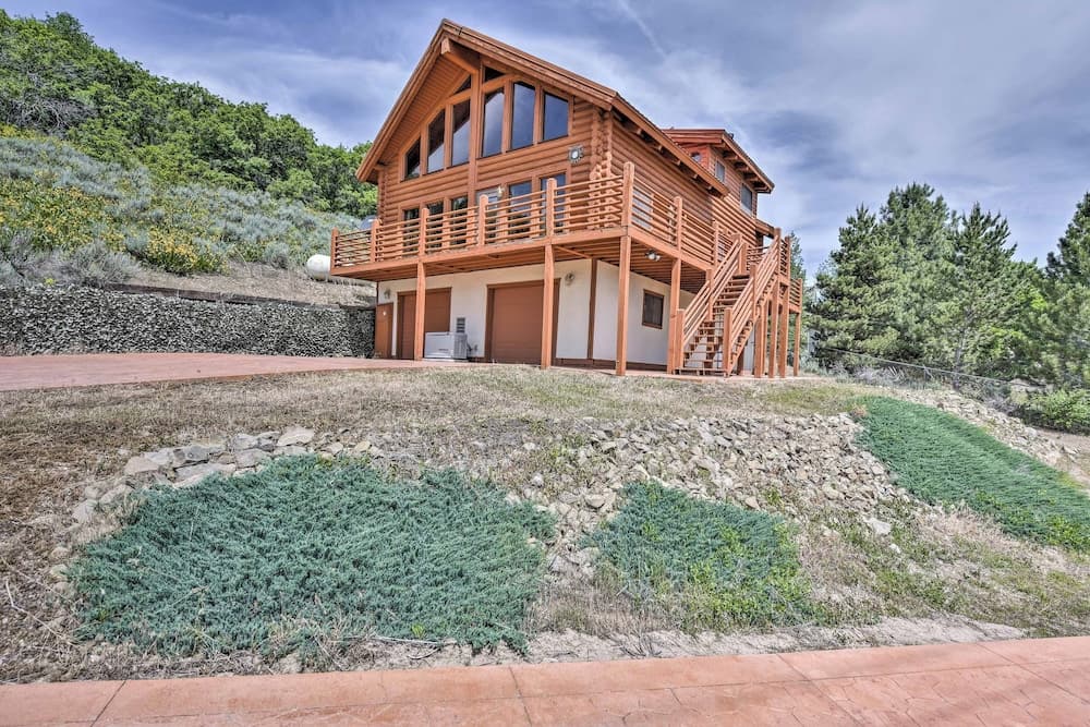 Spacious Hilltop Cabin w/ Deck & Scenic Views!