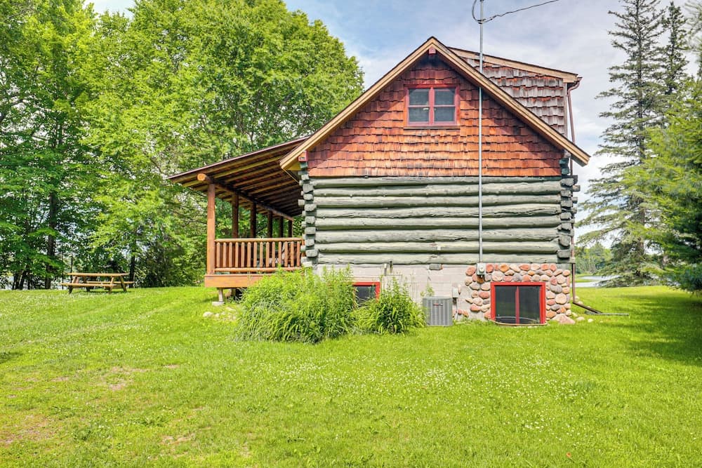 Dock, Fire Pit: Historic Lakefront Cabin in Mercer
