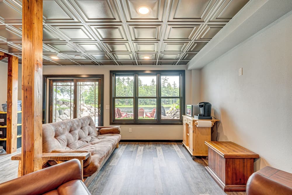 Dock, Fire Pit: Historic Lakefront Cabin in Mercer