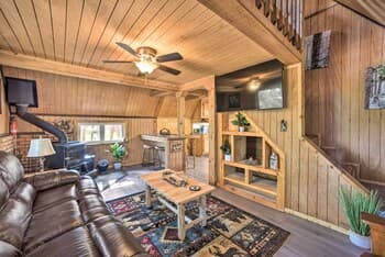Rustic Florissant A-frame w/ Spacious Deck!
