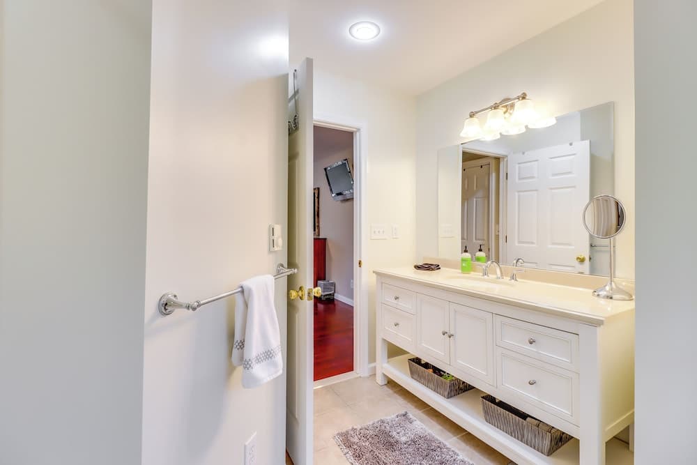 Large Deck & Fire Pit: Secluded Pocono Lake Home