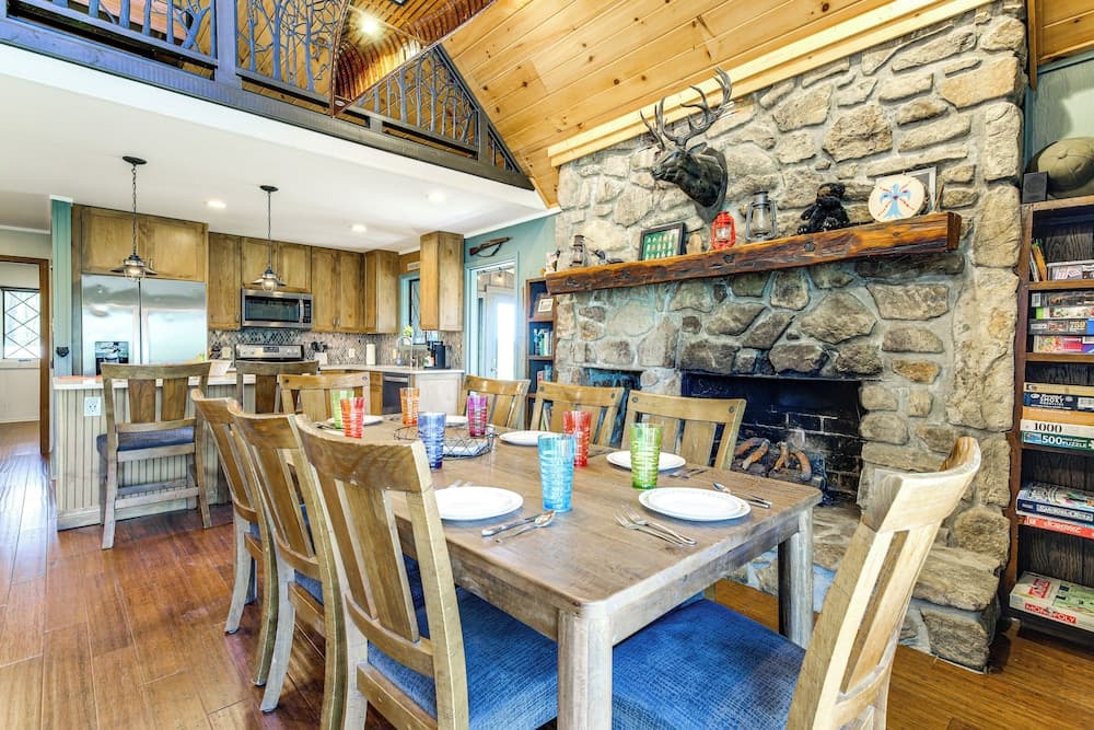 Camp Themed Sevierville Cabin w/ Hot Tub + Teepee!