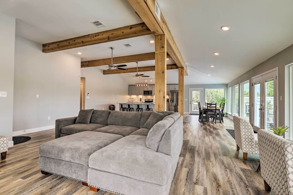 Home on San Jacinto River w/ Pool, Dock & Deck!