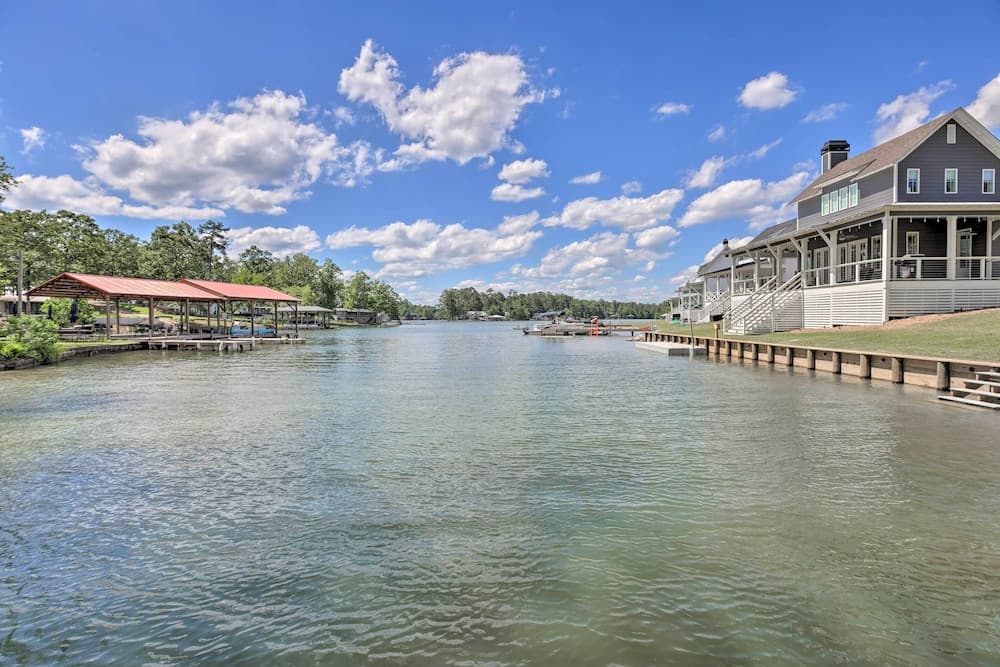 Luxe Lakefront Getaway w/ Porch + Water View!