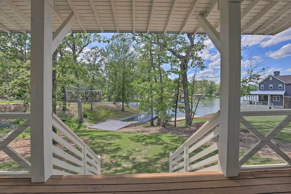 Luxe Lakefront Getaway w/ Porch + Water View!