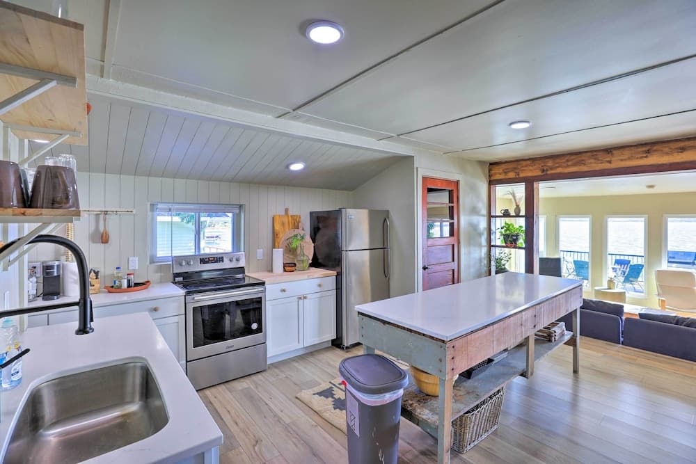 Lakefront Cabin w/ Patio & Views in Lake Norden