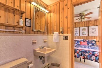 Family Home w/ Deck, Walk to Big Bass Lake!