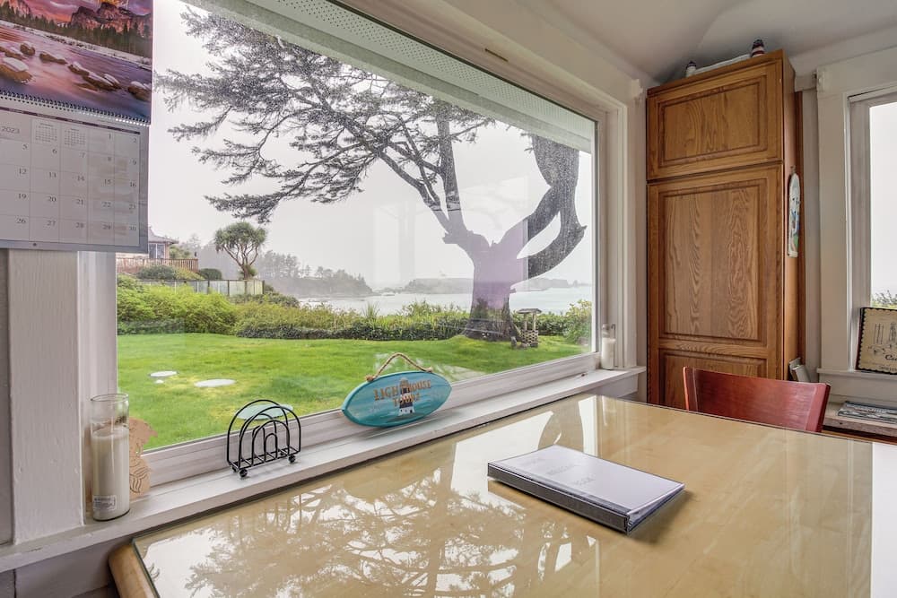 Cliffside Lighthouse Beach Home w/ Ocean View