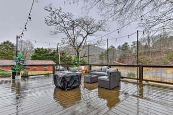 Robbinsville Home w/ Fire Pits & Large Deck!