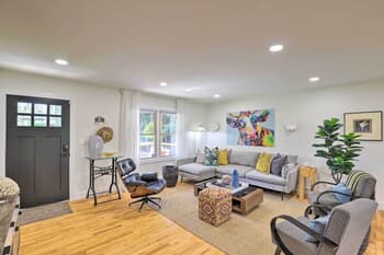 Modern Asheville Escape w/ Deck & Hot Tub!