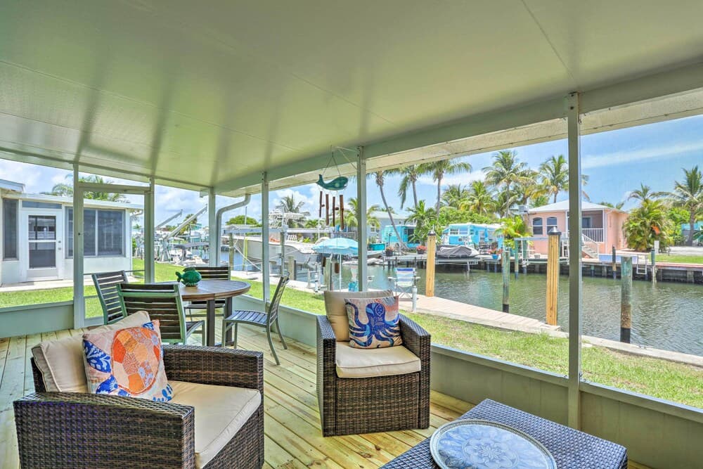 Ocean Access Jensen Beach Home: Dock & Lanai!