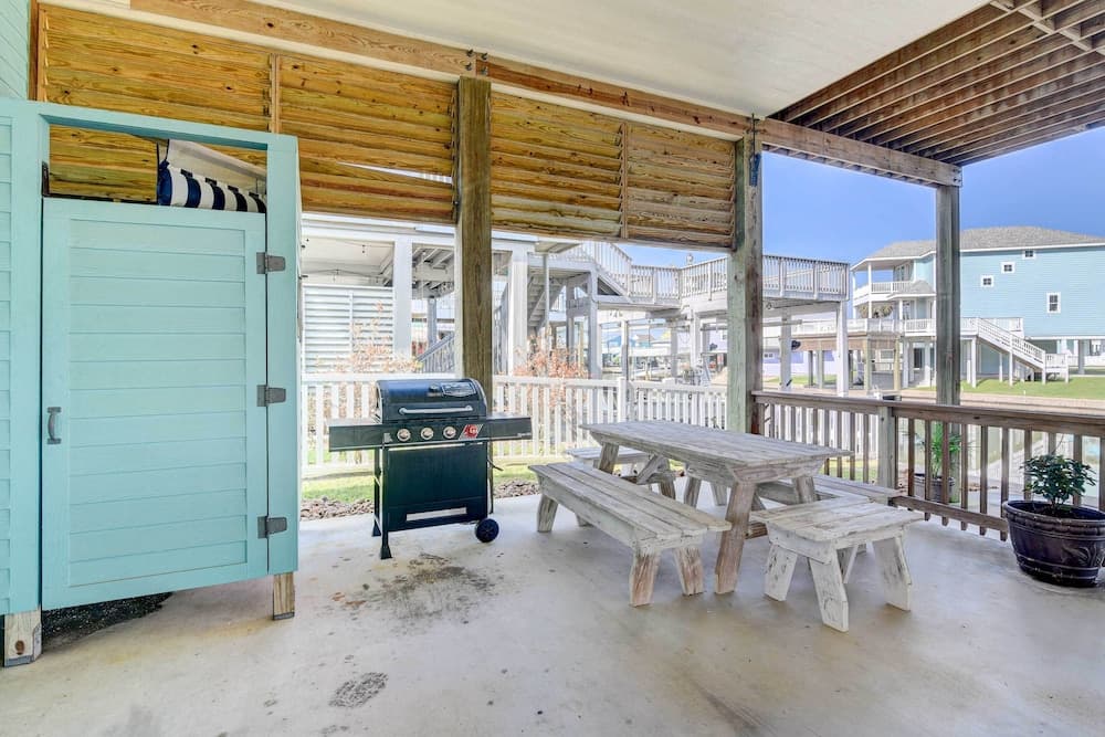 Stilted Galveston Vacation Home w/ Canal Views!