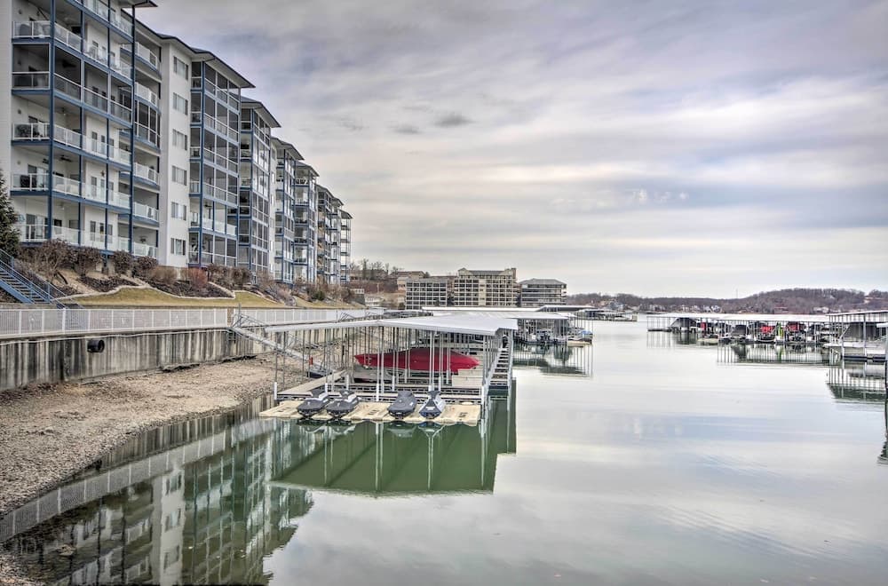 Dock, Slip & Pool: Breezy Lake Ozark Escape