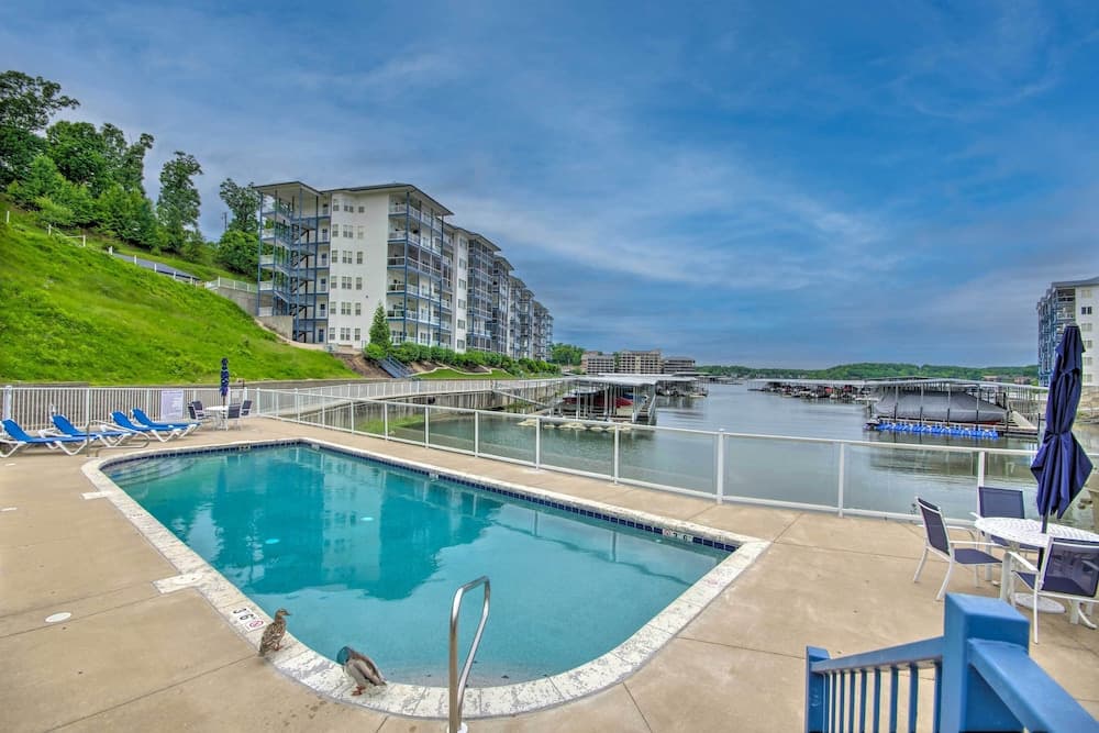 Dock, Slip & Pool: Breezy Lake Ozark Escape