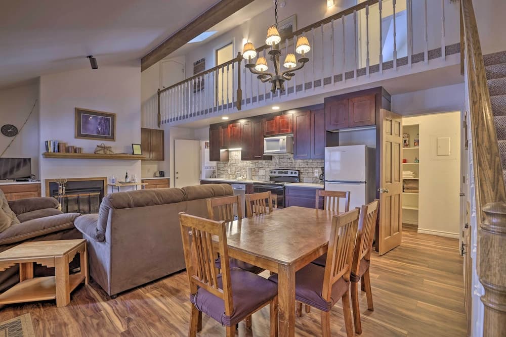 Fireplace & Stream Access: Cozy Grand Lake Retreat