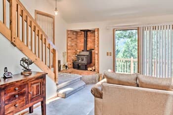 Scenic Woodland Park Hideaway w/ Wraparound Deck!