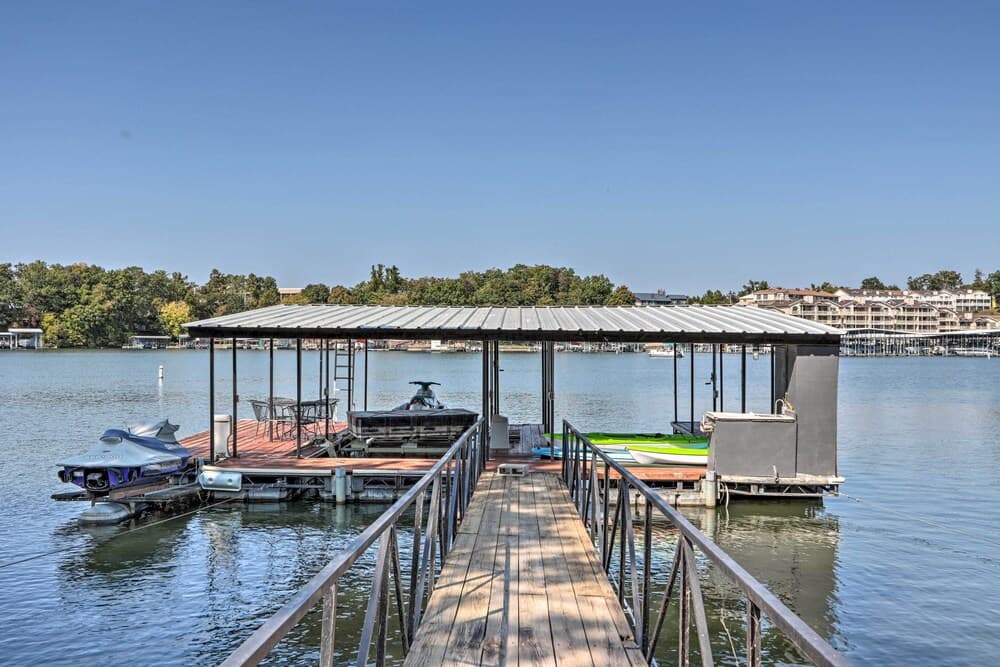 Private Boat Dock & Deck: Lakefront Home!