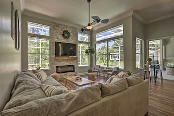 Large Upscale Home With Pool: 7 Mi to Beaches!