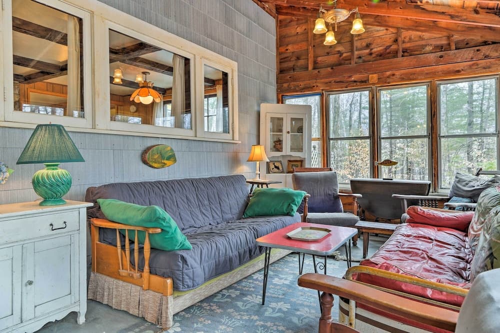 East Otis Reservoir Cabin w/ Porch - Walk to Lake!