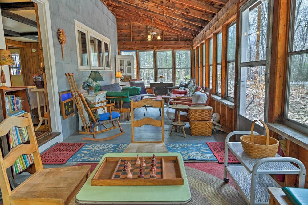 East Otis Reservoir Cabin w/ Porch - Walk to Lake!