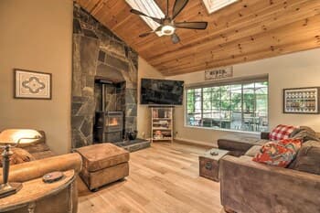 Pet-friendly Modern Mountain Home w/ Deck, Hot Tub