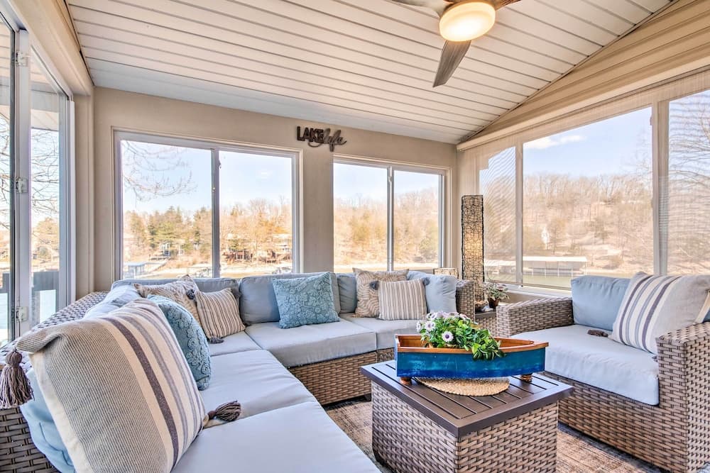 Private Boat Dock: Bright Lake Ozark Home!