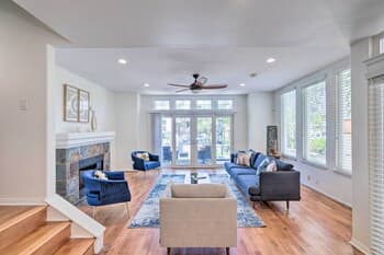 Chic Home w/ Patios, Steps to Oceanside Beach