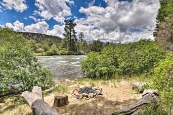Riverfront Retreat on 40 Acres w/ Mountain Views!