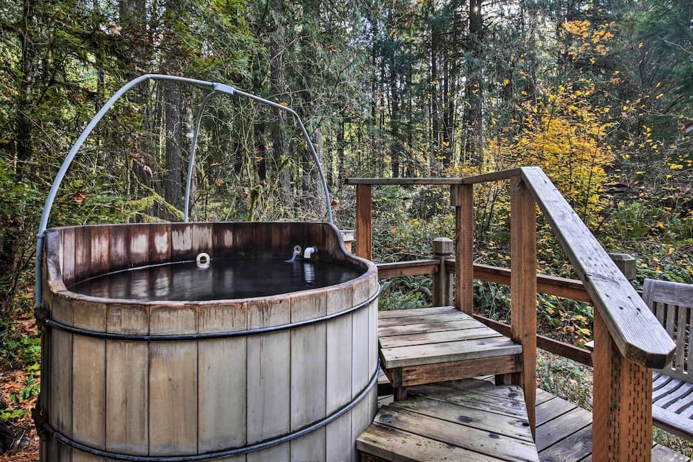 Enchanting Escape w/ Hot Tub, Decks & Views!