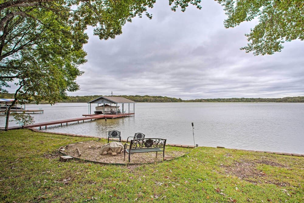 Private Dock & Fire Pit: Cedar Creek Lake Home