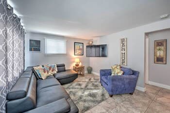 Pet-friendly Getaway w/ Patio, < 1 Block to Beach!