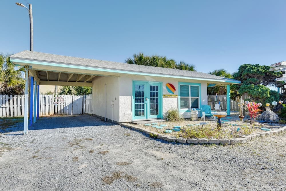 PCB Studio w/ Private Patio: Steps to Beach!