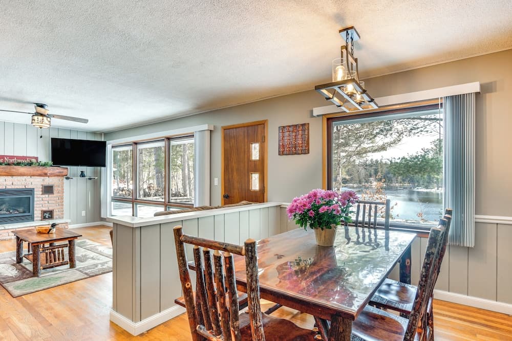 Dock + Fire Pits: Lakefront Retreat in Eagle River