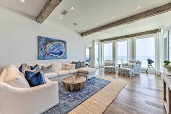 Luxe, Beachfront PCB Home w/ Decks & Grill!