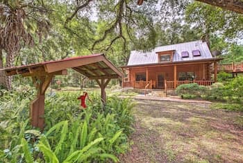 Quiet Inverness Log Cabin w/ Furnished Deck!