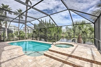 Spacious Palm Coast Oasis w/ Pool: Steps to Beach!