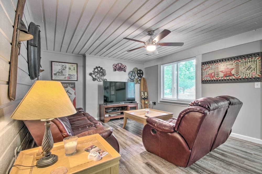 Lakefront Rocky Mount Escape w/ Dock & Grill!