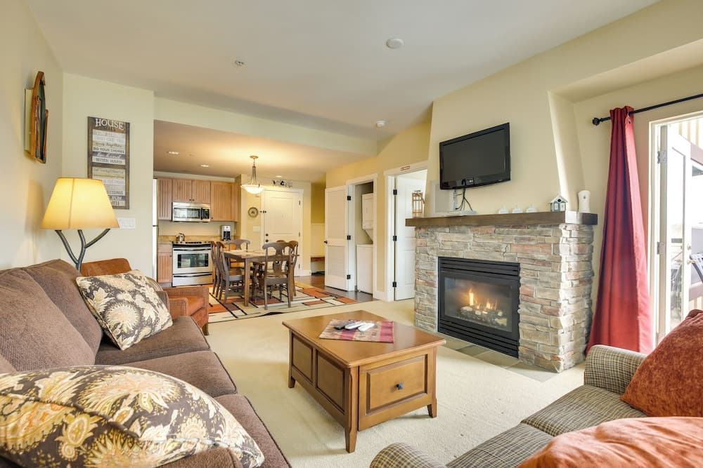 Steps to Ski Lifts: Base Camp One Resort Condo