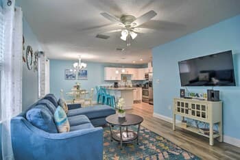 Colorful Coastal Escape - Walk to the Beach!