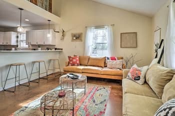 Boho-chic Kingsland Home: Patio & Yard