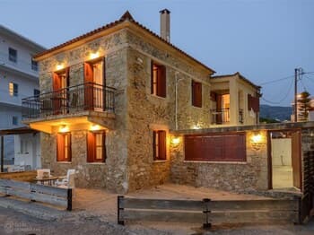 Beachfront Stone-built Luxury Fully Equipped Villa