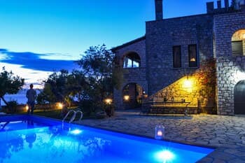 Poolside Castle Panoramic Seaview Retreat