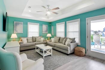 Modern Crystal Beach Vacation Home: Walk to Beach!