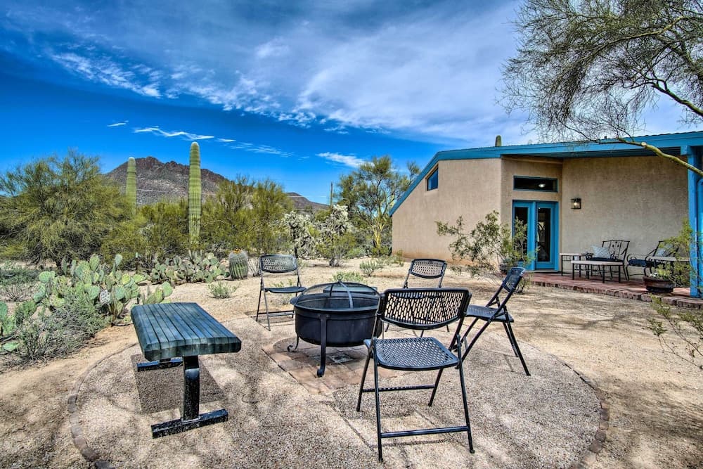 Sunny Tucson Home w/ Patios on 5 Acres!
