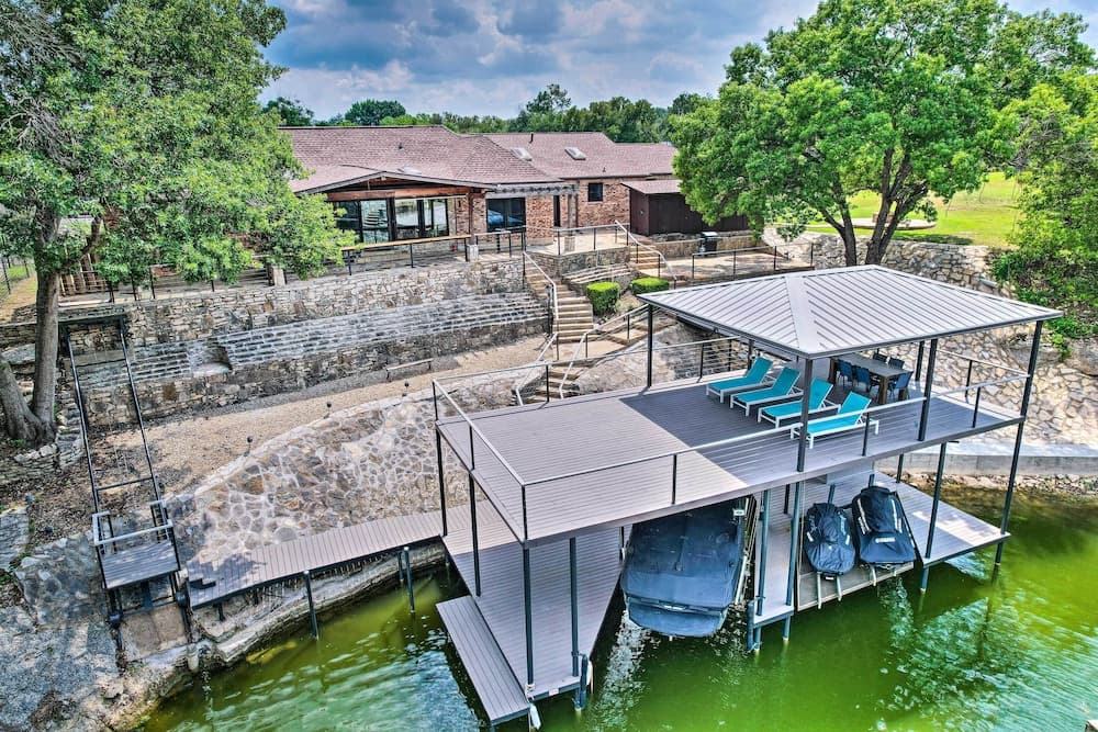 Luxury Granbury Home w/ Private Boat Dock!